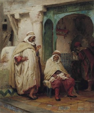 Men talking
